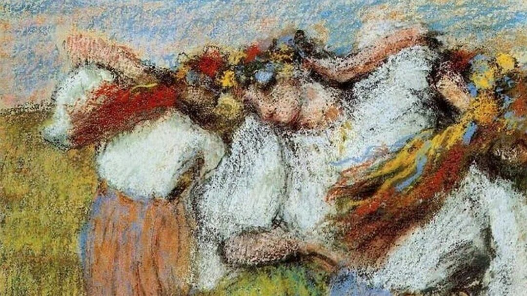 Дега "Русские танцовщицы", 1899 г.