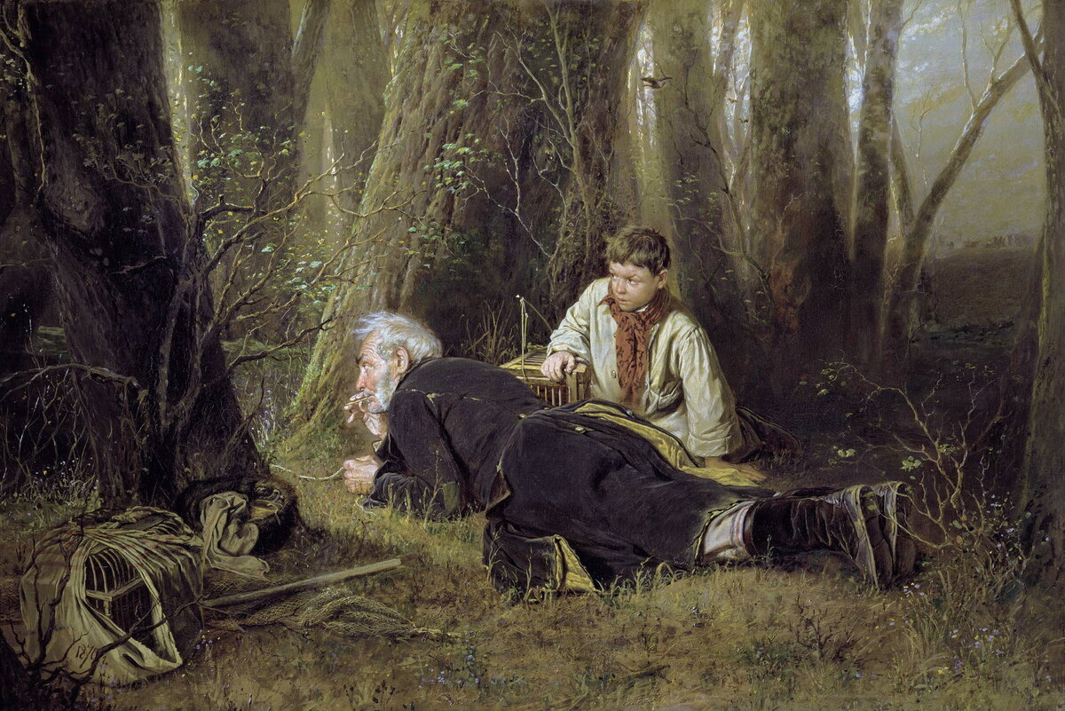 Василий Григорьевич Перов – Птицелов. 1870. Холст, масло. 83х126 ГТГ