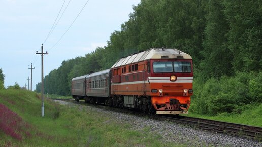 Пригородный поезд Галич - Кострома. Поездка по заповедной железной дороге.