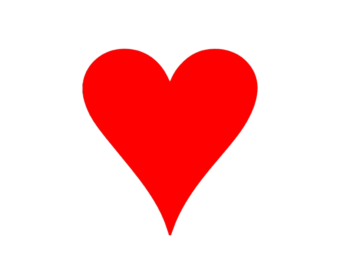 Эскиз татуировки, масть "Черви".