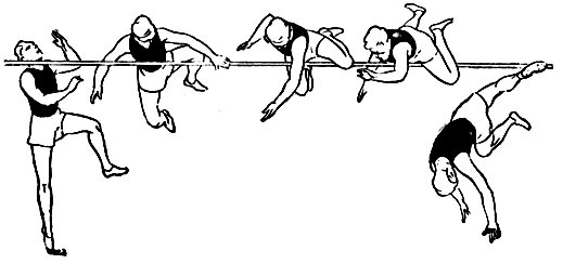 метод прыжка через планку "вестерн ролл"