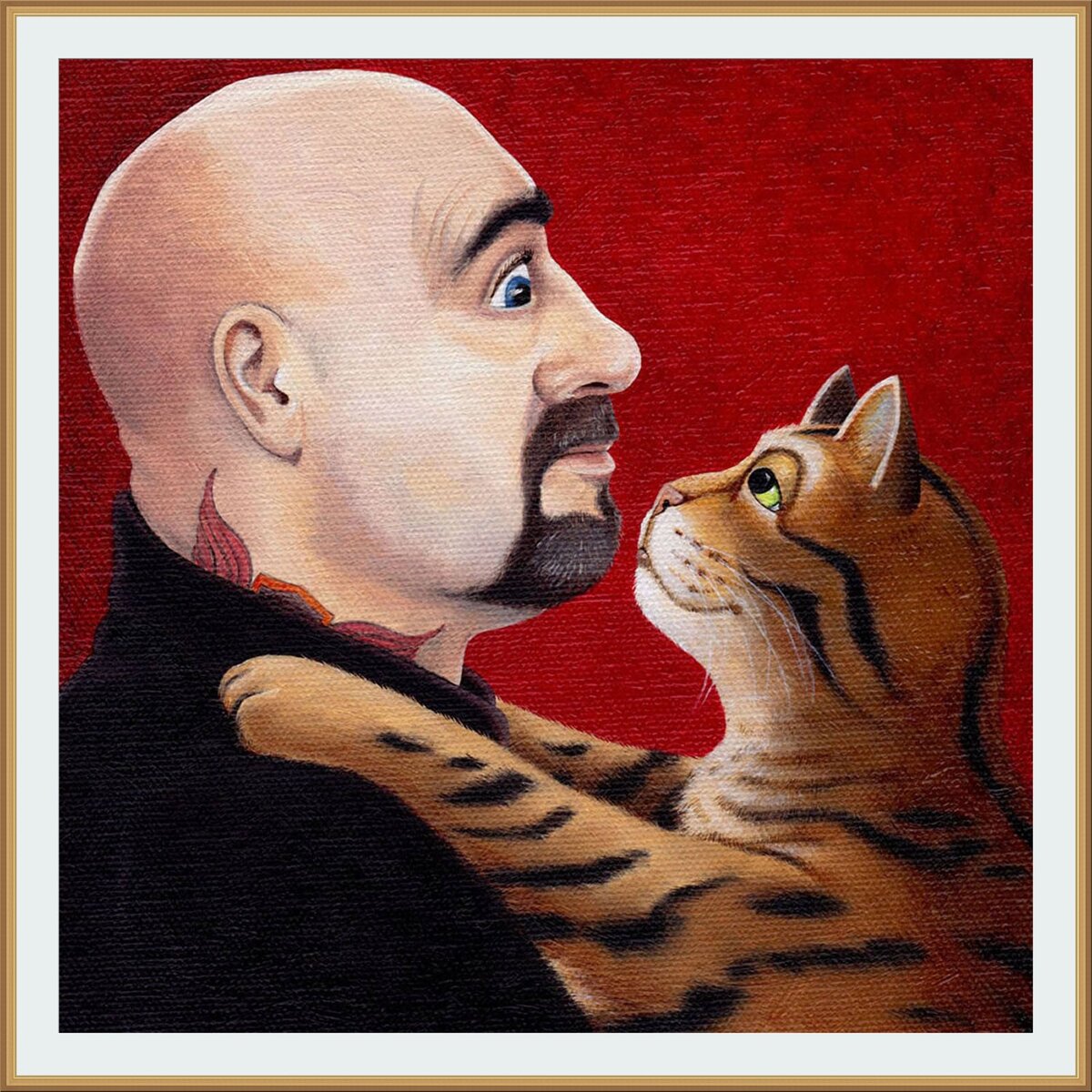 Художник Вики Маунт / Vicky Mount / Not a Cat Man / Человек и кошка