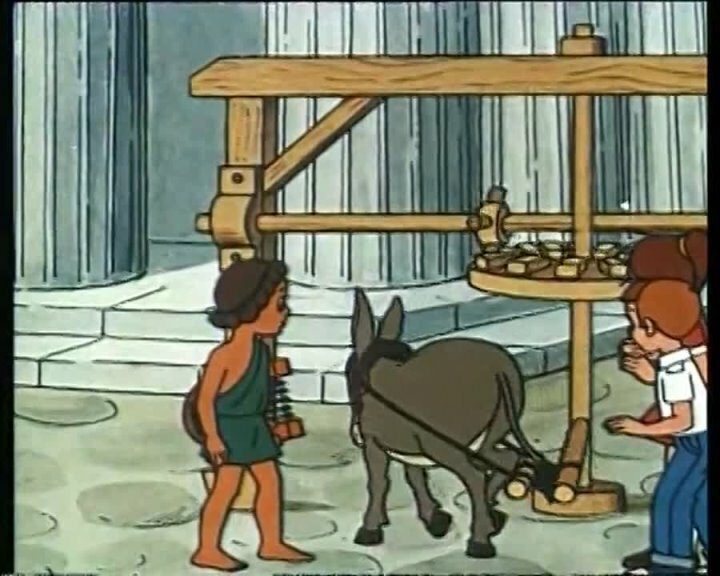 Кадр из мультфильма "Коля, Оля и Архимед"