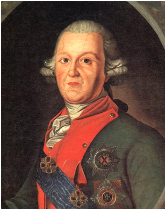 Hеизвестный художник. Портрет Петра Дмитриевича Еропкина. 2-я половина XVIII в. Тульский музей изобразительных искусств.