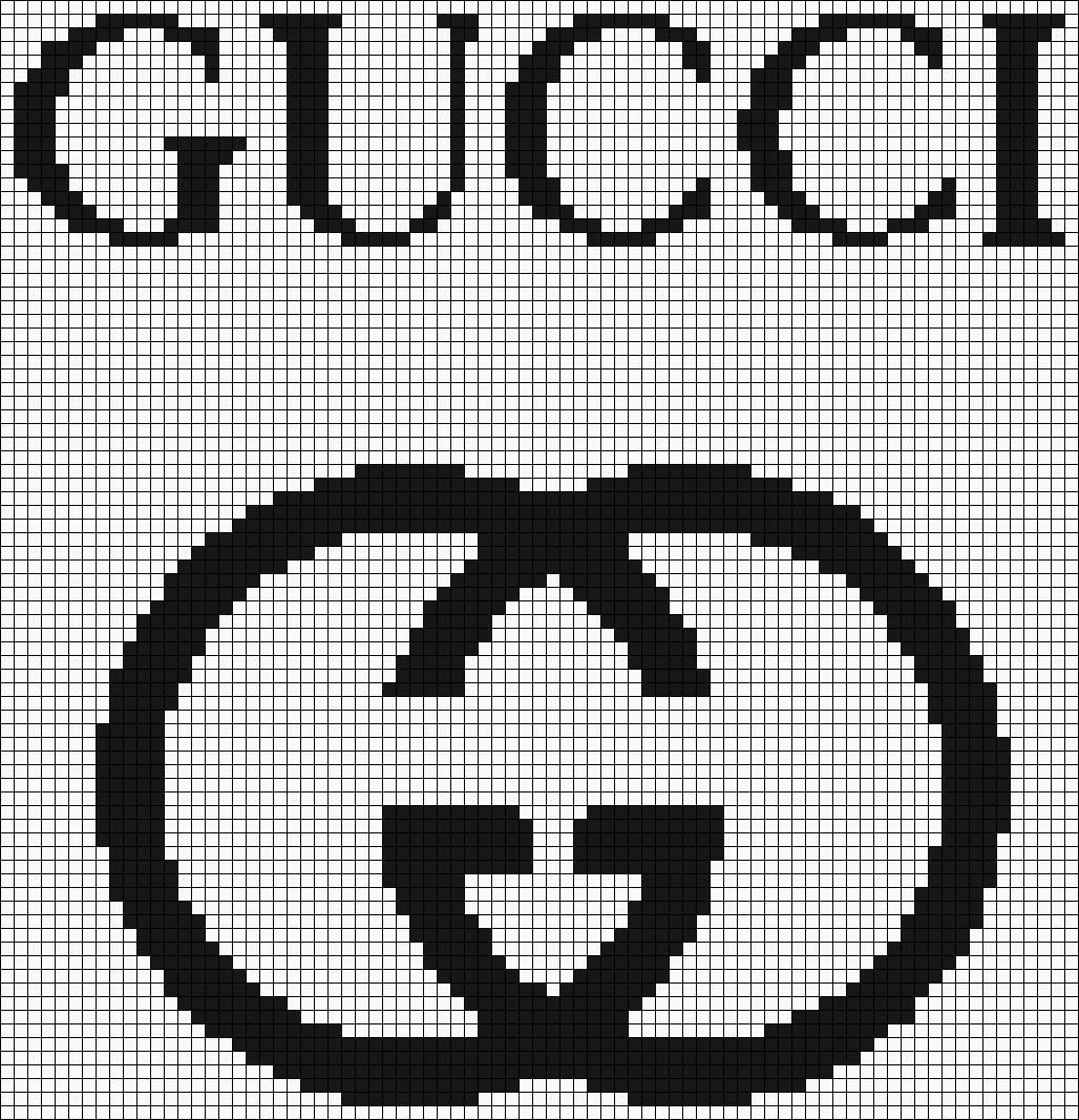 Брендовые логотипы схема вышивки