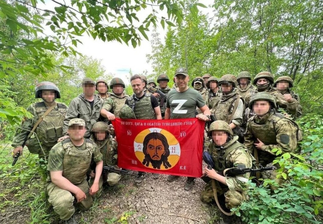 Флаг Спаса Нерукотворного Донбасс