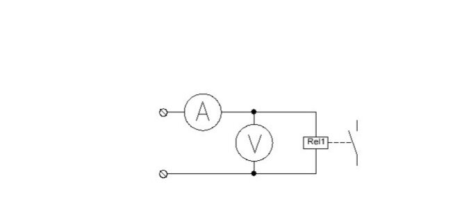 Схема проверки параметров реле