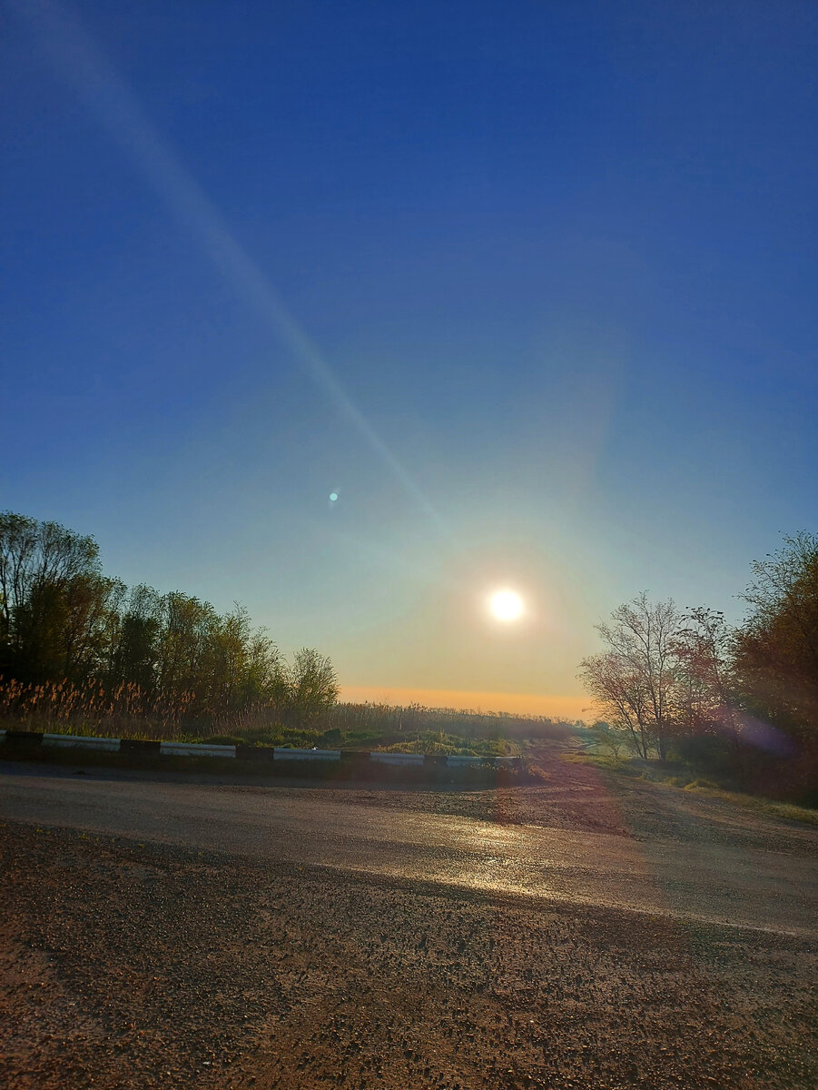 Рассвет в пути.