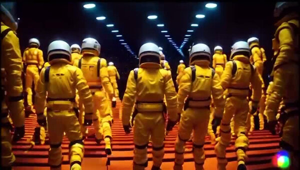 Первая короткометражка, созданная нейросетями GPT-4 и Gen2. Видео © T.me / "Нейросеть видит"