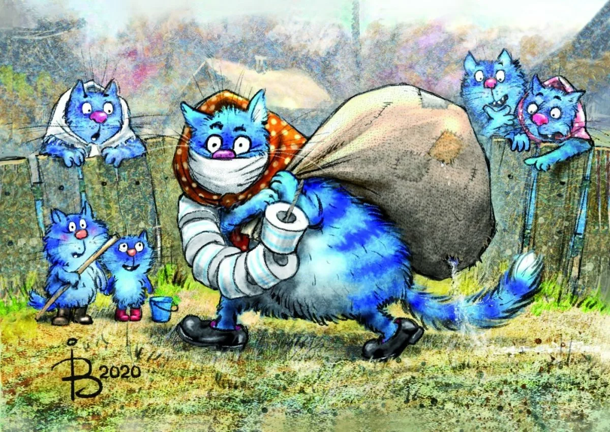 Голубые коты картинки