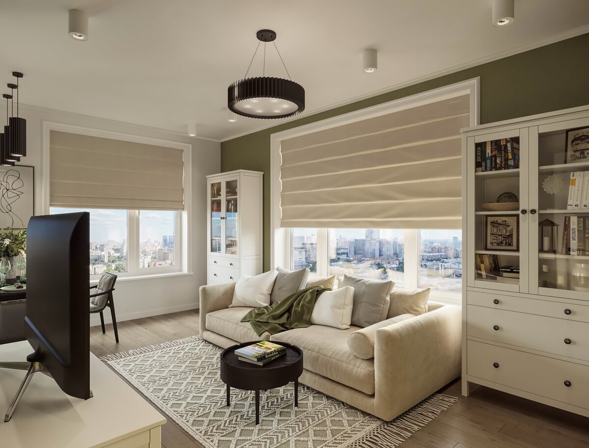 Проект дизайнера Екатерины Исхаковой. На фото светильники ROTOR M и ROTOR Spot