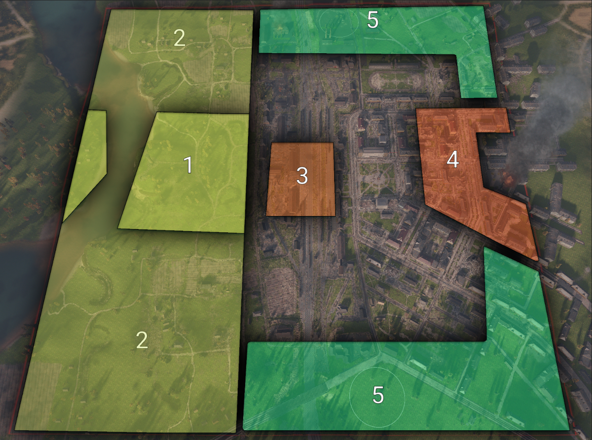 Общая схема изменений на карте