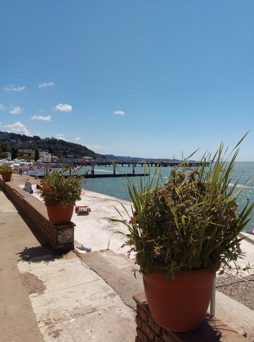 Пляж санатория Кавказ.