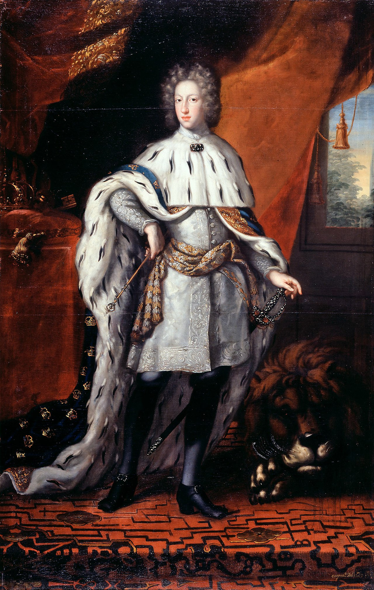 Карл XII. Портрет XVIII века. Взошел на трон в 15 лет.