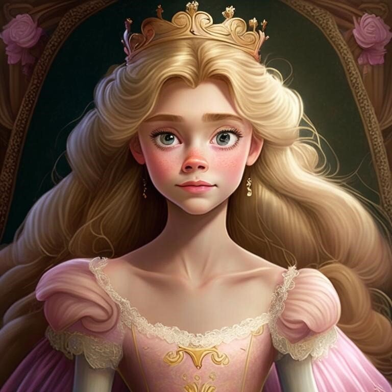 Так kandinski 2.1 видит фразу "включаю принцессу". 