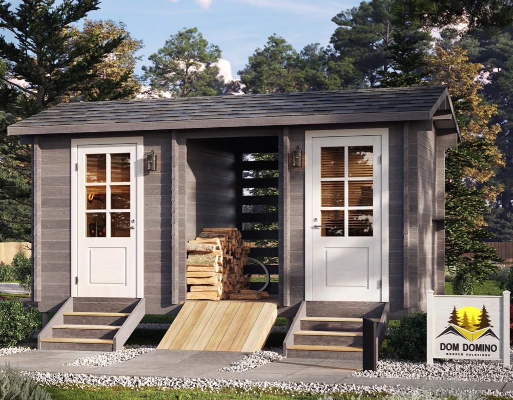 Наш проект хозблок с дровником «Удачный»