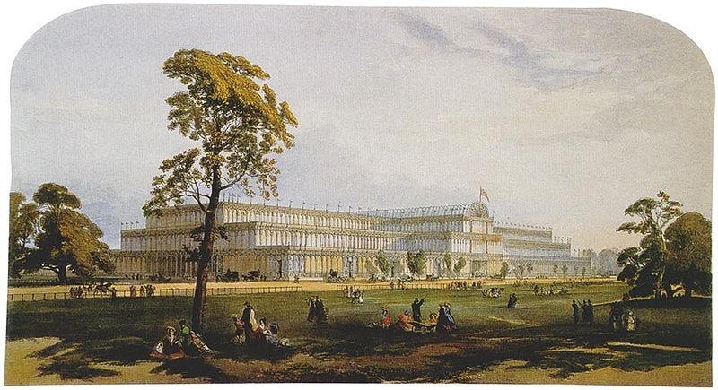 Рис. 1 б. Хрустальный дворец. Джозеф Пакстон. 1850-1851 гг. Великобритания. (Источник – http://archi-story.ru/pakston/)