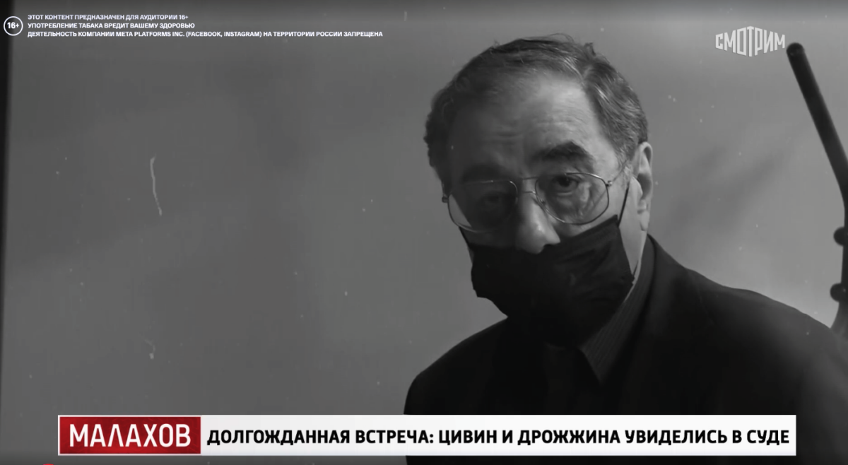      Михаил Цивин. Фото: PrtScr — Телеканал Смотрим, шоу «Малазов» Ольга Петрова