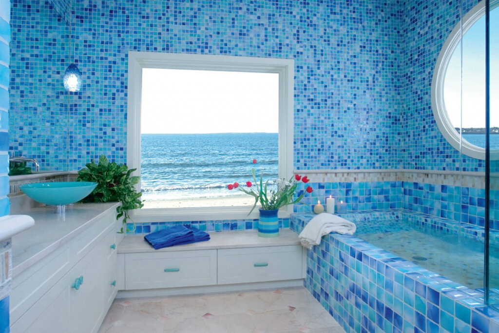 Панно из мозаики для ванной