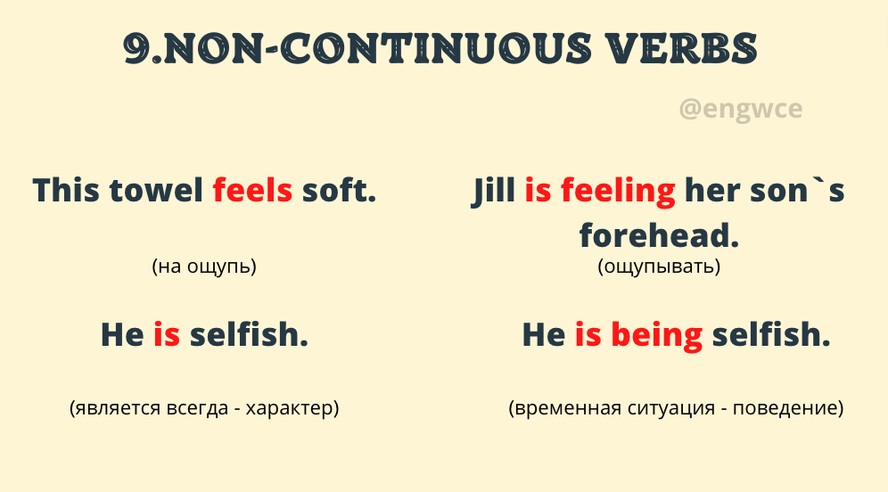 Think можно в continuous