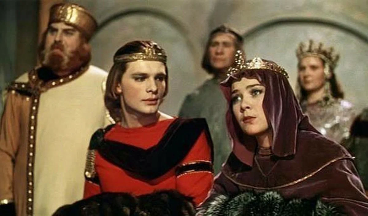 О. Видов и Лариса Голубкина в "Сказке о царе Салтане", 1966 год
