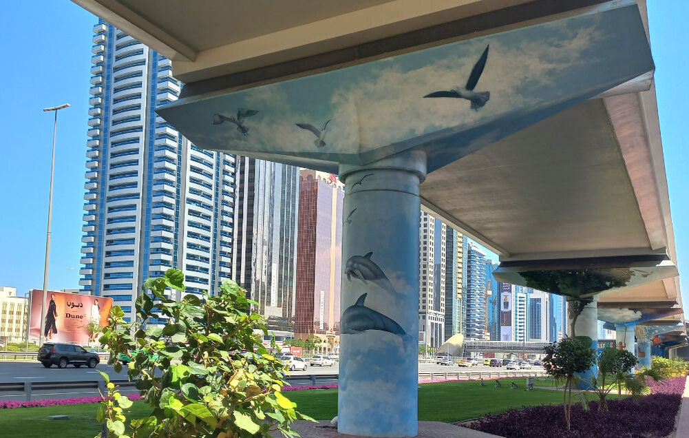 Граффити на «Шейх Заид роуд» в Дубае