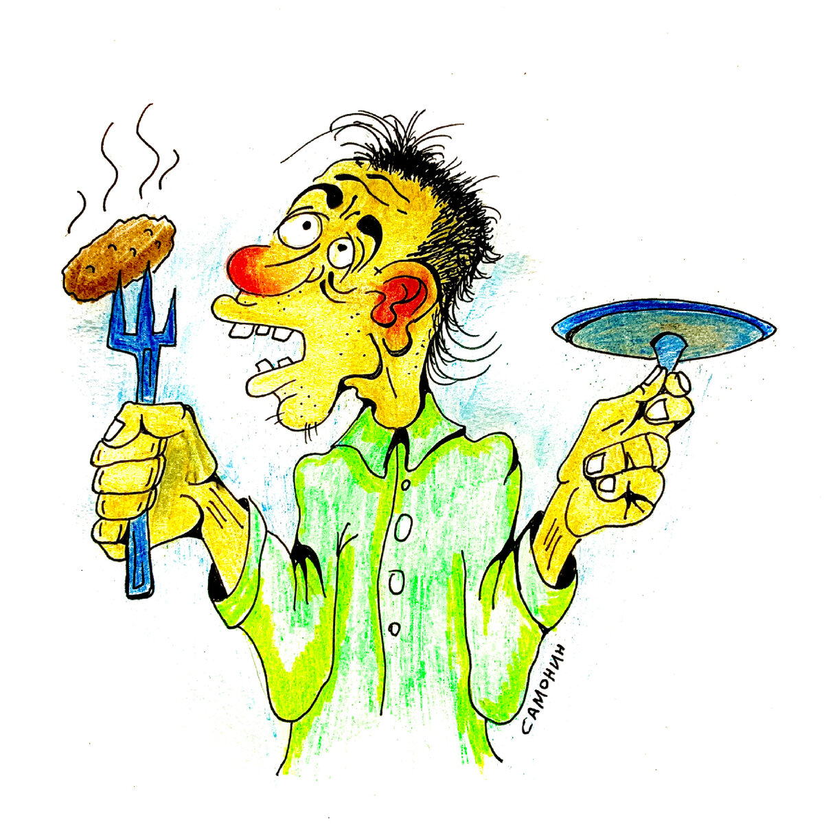 Игнат Окрошкин медетирует и ищет дзен