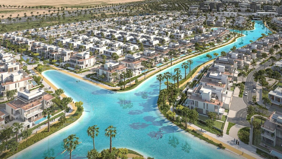 В Dubai South появятся свои реки между вилами в South Bay.