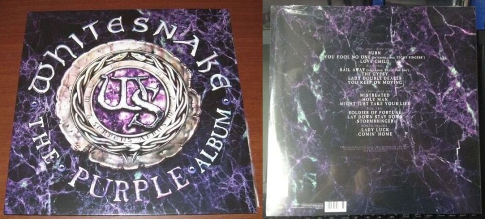 Конверт винилового выпуска альбома Whitesnake "The Purple Album", 2015 г.