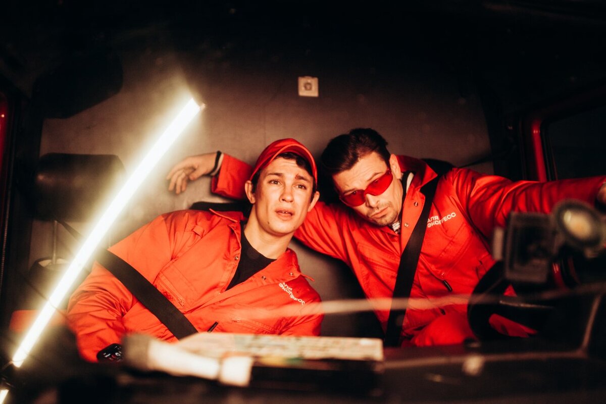    на съемках сериала "Макс и Гусь"