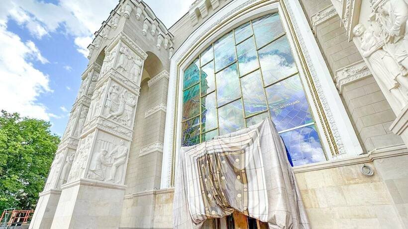    Завершение восстановительных работ в павильоне №15 "Радиоэлектроника и связь" на ВДНХ. © Комплекс городского хозяйства города Москвы