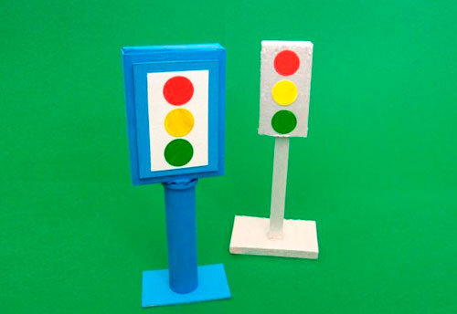 Поделка светофор - пошаговое описание со схемами и инструкциями как сделать изделие