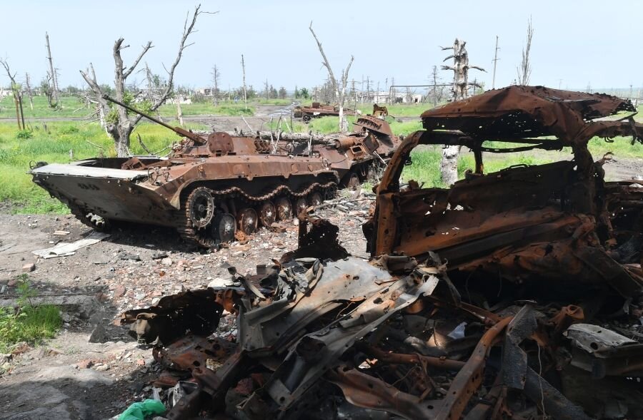    Уничтоженная военная техника ВСУ на артемовском направлении (с) РИА Новости