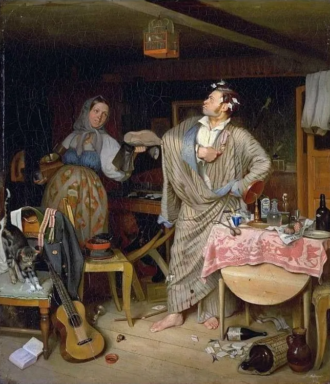 П.А. Федотов. Свежий кавалер. 