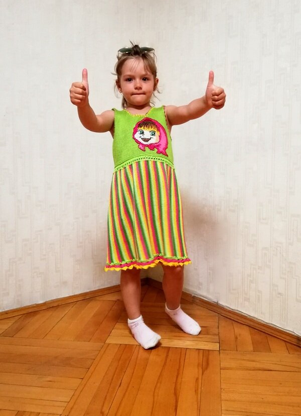 Фото 1.  Домашний архив. Сарафан "Маша." Работа автора.