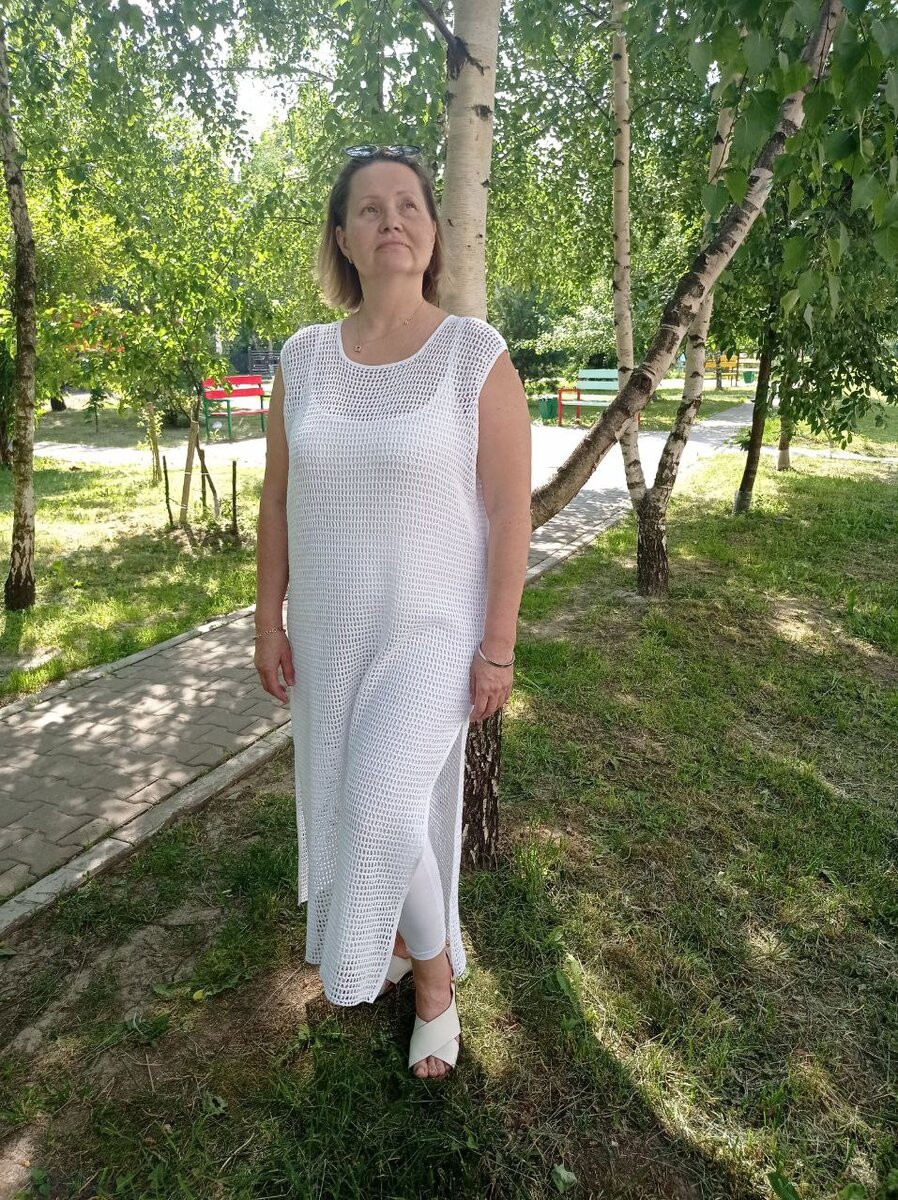 Вот такое платье получится по этому описанию.