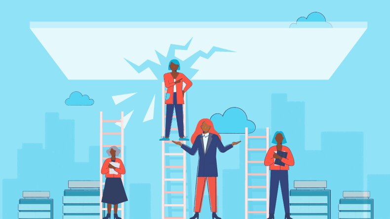 Визуализация "Карьерного потолка" (картинка из свободных источников)