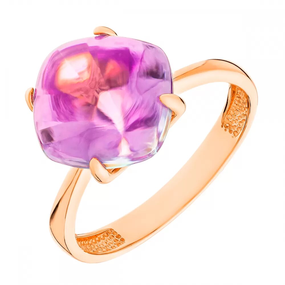 Кольцо золотое с наноситалом