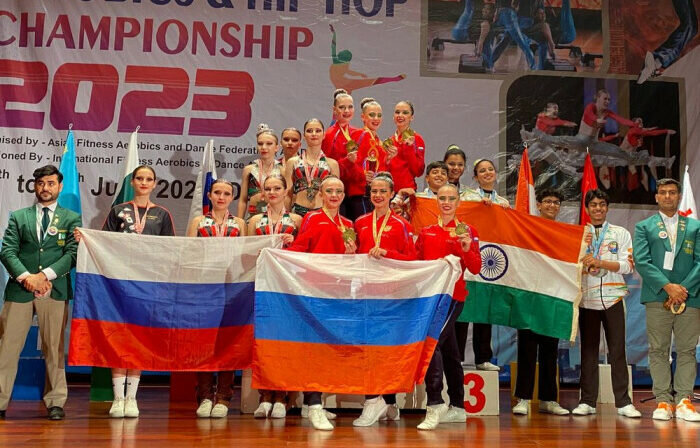    Спортсменки из Новотроицка стали чемпионками Евразии по фитнес-аэробике Кристина Просвиркина