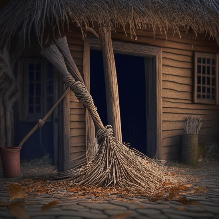 Веник. Нарисовано нейросетью.