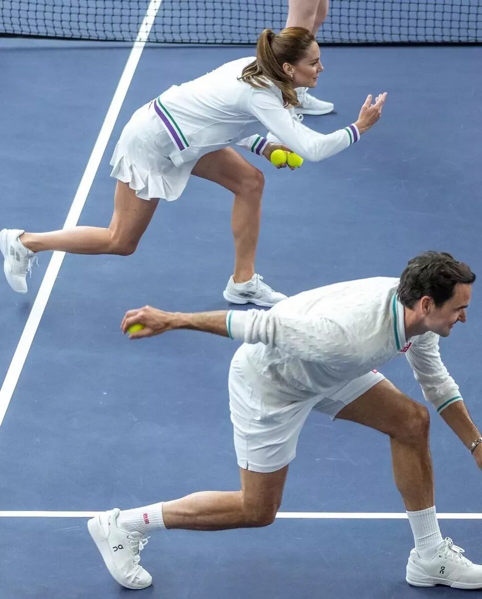 Кейт Миддлтон и Роджер Федерер📷
