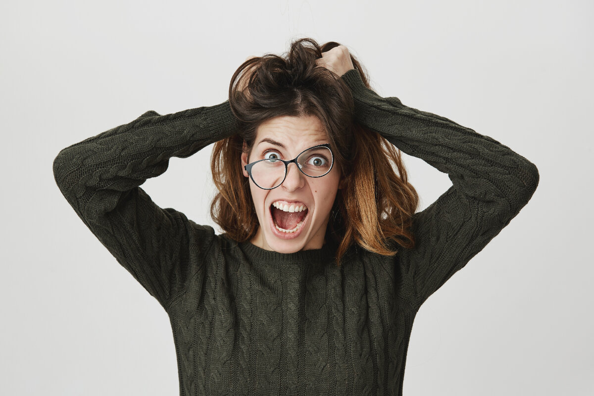 <a href="https://www.freepik.com/free-photo/mad-crazy-woman-tousle-hair-shouting-anger-wear-crooked-glasses_9474302.htm#query=%D0%BD%D0%B5%D0%B2%D1%80%D0%BE%D0%B7&position=5&from_view=search&track=ais">Image by cookie_studio</a> on Freepik
