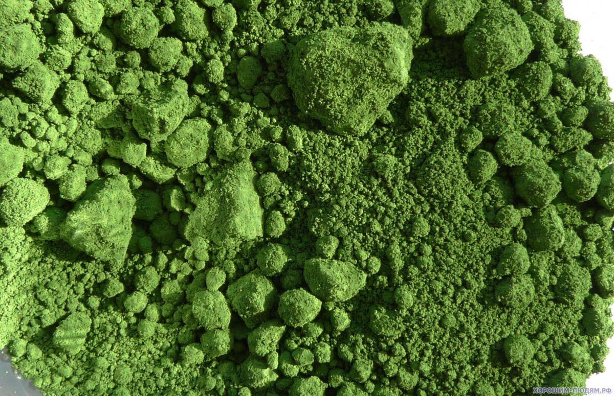 Пигмент зелёная окись хрома