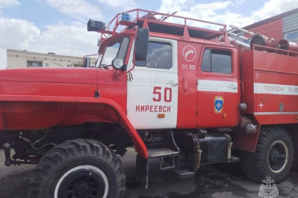    Киреевские спасатели уберегли дачный сектор в Труновке от горящей травы