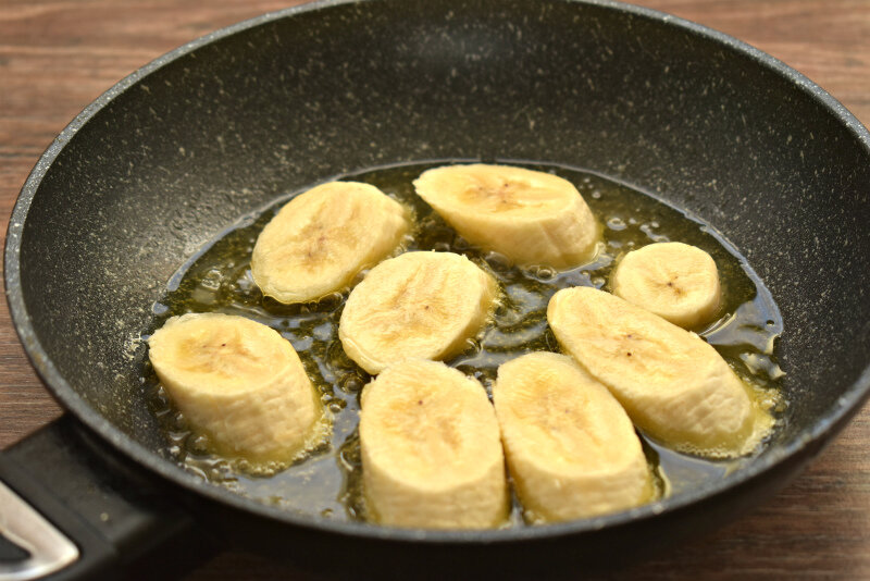 Бананы в карамели, пошаговый рецепт с фото