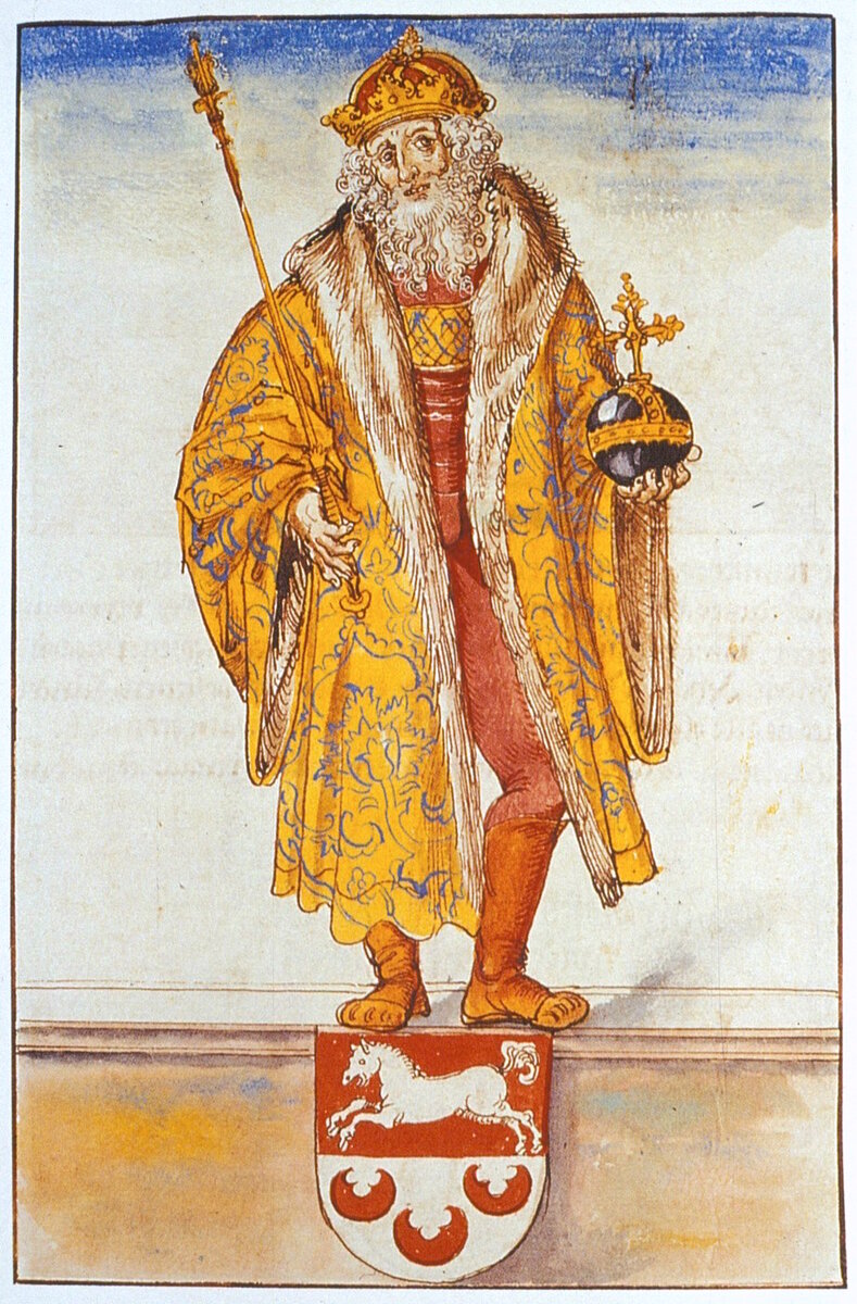 Оттон I в "Хронике саксов и Тюрингов". Лукас Кранах Старший. Ок. 1530/1535. Веймар. Фото: ru.wikipedia.org