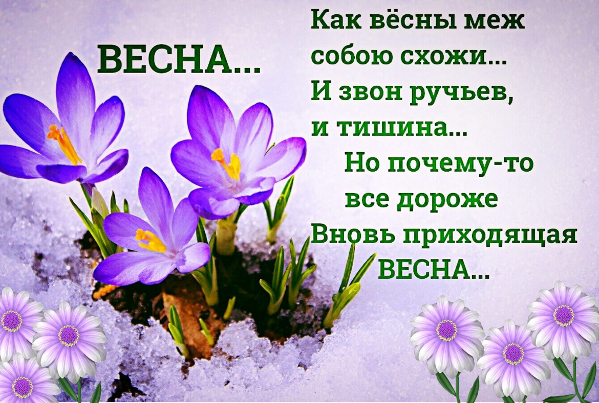 Первые дни весны текст