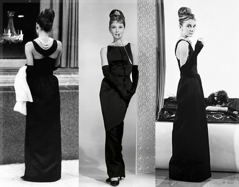 Обдри Хёпберн в легендарном маленьком чёрном платье от Givenchy
