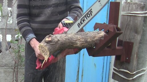 Ускоряю распил дров в 5 раз быстрее при помощи самодельного ...