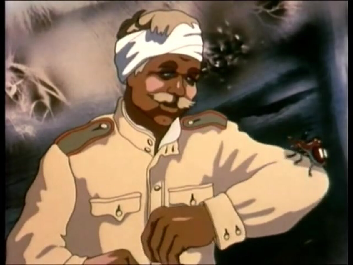 Кадр из мультфильма "Солдатская сказка" 